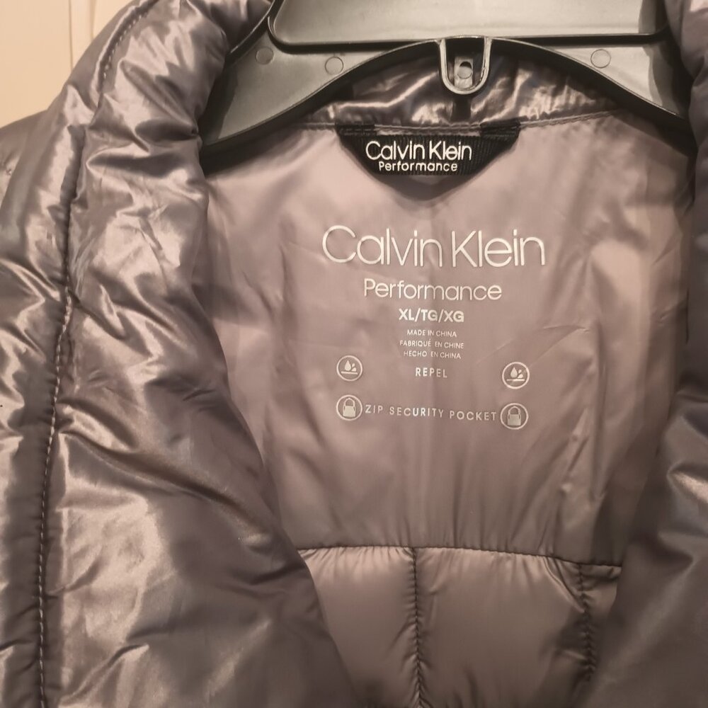 Calvin Klein Performance Gray/Black Metallic Puff… - image 2
